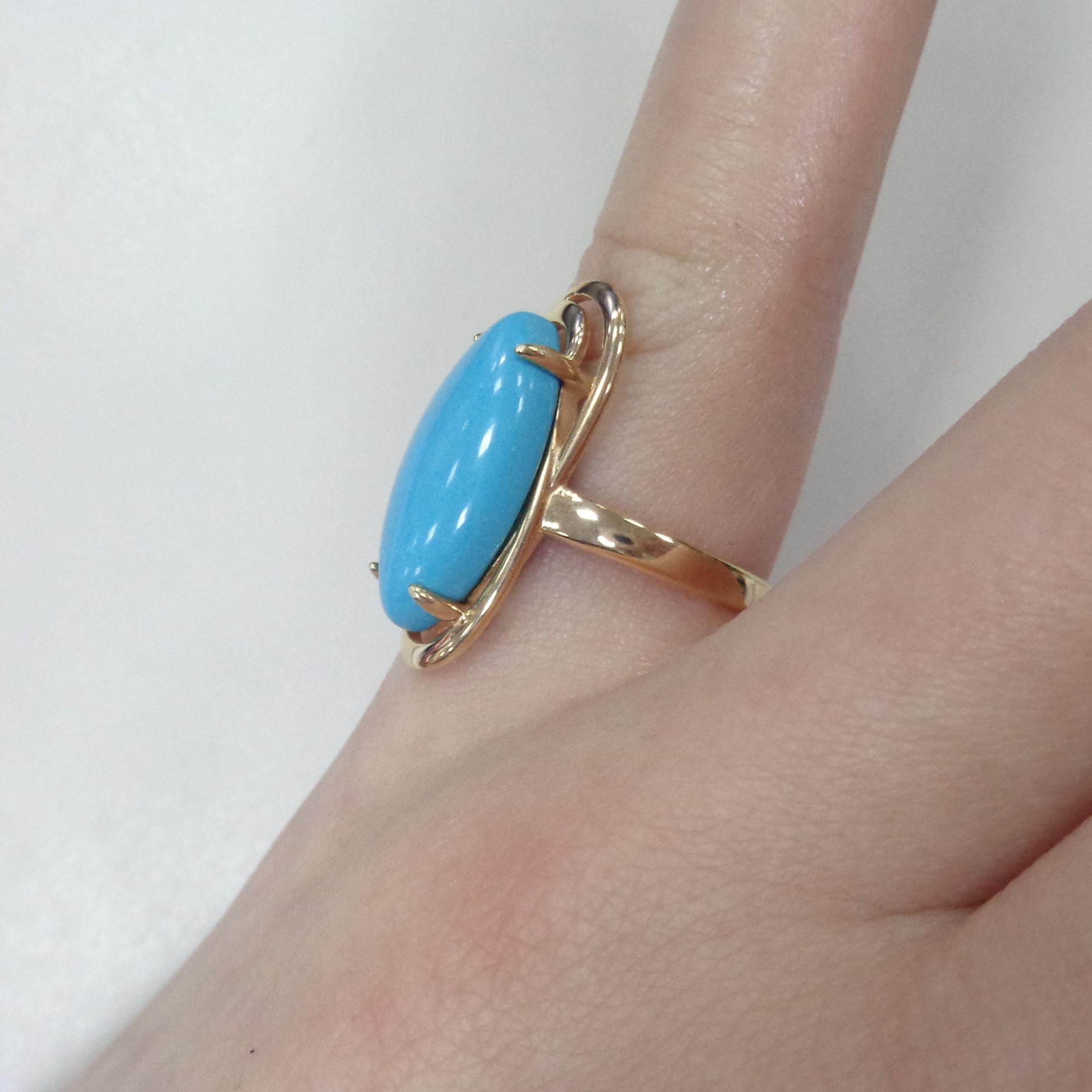 Серебряное кольцо с бирюзой